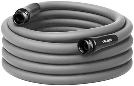Flexzilla Colors Garden Hose 5/8 in. x 50 ft., Lightweight All-Weather Water Hose, Durable and Flexible, Leak-Free Connections, Slate Gray