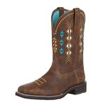 Ariat womens Delilah Deco Western Boot, Copper Kettle, 10