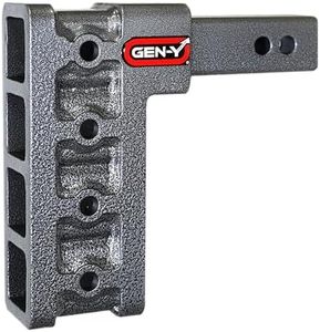 GEN-Y GH-304 MEGA-Duty Adjustable 7.5" Drop Hitch Only for 2" Receiver - 10,000 LB Towing Capacity - 1,500 LB Tongue Weight
