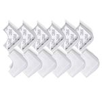 Corner Protector, Safety Baby Proofing Corner Cushion Edge Strip Protective Bumpers Silicone Brick Pad Fireplace Guard Table Furniture Protectors with Double Side 3M Tape (Corner Guard(Transparent))