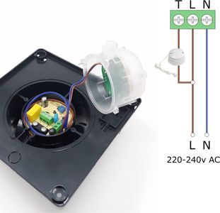 CubeTech 4-Inch LED Bathroom Exhaust Fan – Quiet Ventilation