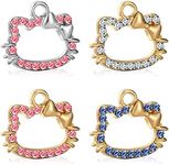 YSINYAO 4PCs Cute Kitty Cat Charms 