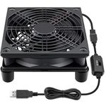 Wathai Cooling Case Fan for Receiver DVR Xbox TV Box Router 120mm x 25mm 5V USB Power