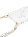 Aporia - MagSafe Clear Case with Pearl Wristlet Strap | Compatible for MagSafe iPhone 13 Pro | Strap Lanyard for Strong Wireless Charging Luxury Design (iPhone 13 Pro)