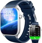Smart Watch for Men Women- Answer/Make Call, 2024 IP68 Waterproof Fitness Tracker Watch with Heart Rate Monitor Sleep Step Counter Activity Smartwatch for Samsung Andriod iPhone iOS (Blue, 1.83)