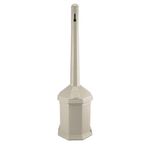 Commercial Zone 710302 Smoker’s Outpost Site Saver Hexagon Shape Cigarette Collector Receptacle Container, Beige