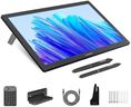 HUION KAMVAS Pro 19 4K UHD Drawing Tablet with Touch Screen, 96% Adobe RGB Drawing Monitor with 1.07 Billion Colors, PenTech 4.0 Stylus PW600, 16384 Pen Pressure, Slim Pen, Keydial Mini, 18.4inch