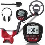 Metal Detector for Adults & Kids, Metal Finder with Waterproof Coil, Lightweight Design Great for Treasure Hunting Beginners