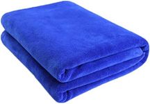 Microfiber Towels for Cars Lint Free Car Microfiber Towel Super Soft and Absorbent Towels 1 Pack Blue 24x63inch (60x160cm)