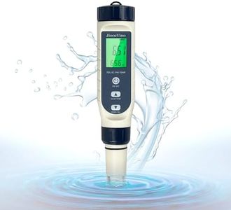 PH Meter for Water 4 in 1 pH EC TDS Temp Meter Waterproof Water Tester with Backlit for Hydroponics for Nutrients Growing, Indoor Garden, Home Brewing, Pool, Aquarium