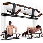 StoneGrit Pull Up Bar for Doorway, Strength Training Fitness Chin-Up Frame for Home Gym Exercise - Multi-Angle Grip Max Limit 500 lbs / 230 KG Workout Bar for Upper Body Fitness (No Drill Needed)