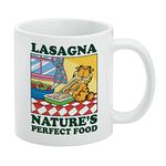 Garfield Lasagna The Perfect Food Ceramic Coffee Mug, Novelty Gift Mugs for Coffee, Tea and Hot Drinks, 11oz, White