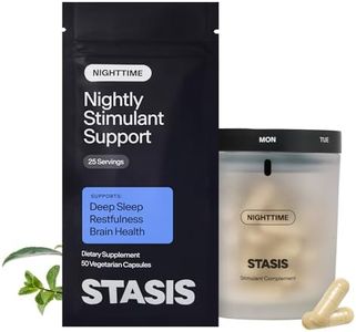 STASIS Nighttime Stimulant Support Supplement Kit, Calm & Sleep, 25ct