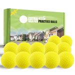 FINGER TEN Golf Practice Balls True Flight More Weight Value 24 Pack,1/3 Distance of Regulation Golf Ball for Backyard Garden School, Real Golf Ball Feel Indoor Outdoor Use