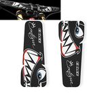 ENLEE One Pair Mountain Bike Stickers, Bicycle Frame Protector for Bike Cranksets/Bicycle Handlebar (for Handlebar/Black)