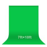 EMART 7x10ft Green Screen Backdrop,High-density Polyester Fibre Greenscreen Background Sheet Kit for YouTube Video Streaming Zoom, Small Photo Chromakey Muslin Cloth Curtain with 4 Clip(Backdrop only)