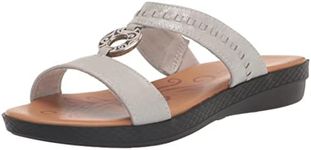 Easy Street Women's Talia Wedge Sandal, Silver, 5.5