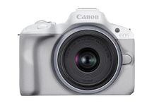 Canon EOS R50 + RF-S 18-45mm F4.5-6.3 IS STM Lens - Compact Mirrorless Digital Camera - 24.2 MP, UHD 4K Video, APS-C Sensor - 15 FPS Continuous Shooting - Vari-Angle Touchscreen - Bluetooth & Wi-Fi