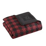 Eddie Bauer Home | Mountain Collection | Blanket-Ultra Soft and Cozy, Goose Down Alternative Reversible Comforter/Duvet Insert, 50 x 70, Red