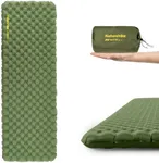 Naturehike 1.2LB Ultralight Insulated Sleeping Pad with R4.6, 3.2in Thickened NKTR™ AIR Inflatable Sleeping Mat for Camping, Hiking, Climbing with Inflatable Bag, Green Rectangular