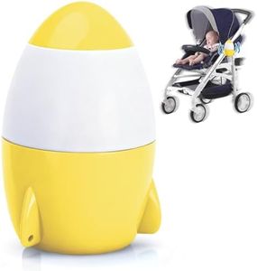 TUWEIPAIKE Baby Rocker, Rechargeable Stroller Rocker Device with 5 Different Intensity Vibration Patterns, Portable Rocker Sleep Aid Soother - Fits Pushchairs & Prams and Strollers (Yellow)