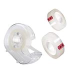 Tape with Dispenser 1 with 2 Clear Cello Tapes (18 mm x 33 m) cello Tape with Cutter