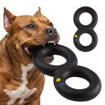 Goughnuts Virtually Indestructible Dog Pull Toy, Durable and Guaranteed for Tug of War with Large Dogs - Tough Rubber for Aggressive Power Chewers Like Pit Bulls, Labs, and German Shepherds - Large HD