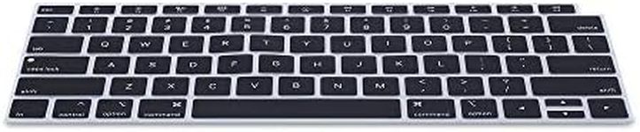 kwmobile Keyboard Cover Compatible with Apple MacBook Air 13" 2018 2019 2020 A1932 - Keyboard Cover US English QWERTY - Black