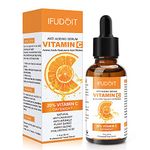 Anti Aging Serum, 20% Vitamin C Serum for Face, Plant Based Anti Wrinkle & Dark Circle Serum with Antioxidant, Amino Blend and Hyaluronic Acid, for Day & Night. 1 Fl. Oz