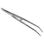 HTS 171L6 6.25" Curved Locking Stainless Steel College Tweezers