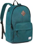 School Backpack, Kasqo 15.6 Inch Classic Lightweight Water-Resistant Backpack for Men Women Teens Girls Boys Kids to School, College, Travel, Work, Green