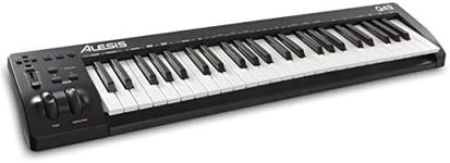 Alesis Q49 MKII - 49 Key USB MIDI Keyboard Controller with full size velocity sensitive synth action keys and Music Production software included