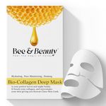 Bee & Beauty Collagen Overnight Mask 1 PC | korean Mask For Glass Skin | Hydrating Mask With Honey For Deep Hydration, Pore Minimizing, Elasticity Improvement, pigmentation, De-Tan