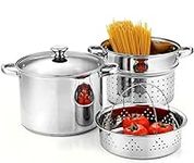 Cook N Home 4-Piece 8 Quart Multipo