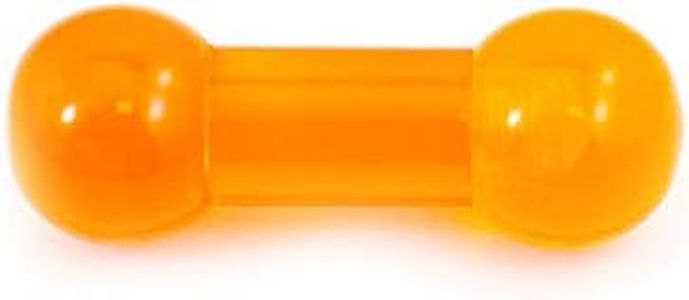 BodyJewelryOnline Acrylic Straight Barbell, Orange Color, 00 Gauge (10mm) Thickness, 15mm Length, 15mm Ball Size, Lightweight, Comfortable, Hypoallergenic, Durable, Long-Lasting, Smooth Surface