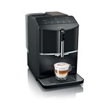 SIEMENS TF301G19 EQ300 Fully Automatic Coffee Machine with ceramDrive, milkPerfect and oneTouch Function, in Piano Black