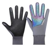 Alexvyan Grey Reflecting Long Men's Snow & Windproof Thermal Soft Warm Winter Riding & Protective Gloves (Fur/Fleece Inside) Warm Hand Riding Cycling, Byke, Bike, Scooty,Motorcycle Travelling