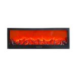 GGICO LED Decorative Fireplace, Modern Matte Plastic, USB/Battery Powered, Living Room Decor with Realistic Burning Effect (24x8)