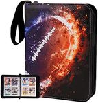 Card Binder Compatible with Football Card, Trading Card, MTG and Other TCG, Fits 400 Cards with 50 Removable Pages, Card Holder Collector for Standard Size Card