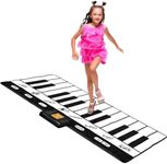 Play22 Floor Piano Mat for Toddlers 71" - 24 Keys Piano Play Mat - Keyboard Playmat has Record, Playback, Demo, Play, Adjustable Vol. - Best Piano Gift for Boys & Girls