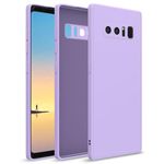 Pikkme Samsung Galaxy Note 8 Back Cover Soft Matte Liquid Silicone TPU | Camera Protection | Shockproof Slim Back Case for Samsung Galaxy Note 8 (Purple)