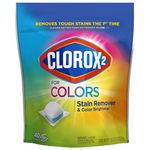 Clorox 2 Stain Remover And Color Booster Concentrated Packs 40 Count (Pack Of 6)