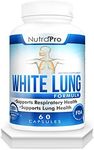 White Lung by NutraPro - Lung Cleanse And Detox.Support Lung Health. Supports Respiratory Health. 60 Capsule - Made in GMP Certified Facility.