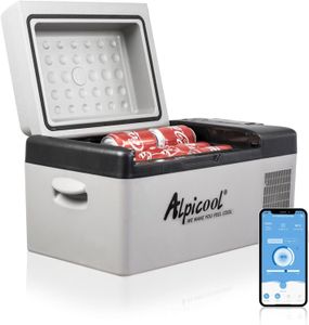Alpicool 20L Portable Car Fridge Freezer – 12V Compressor, -20°C to 20°C
