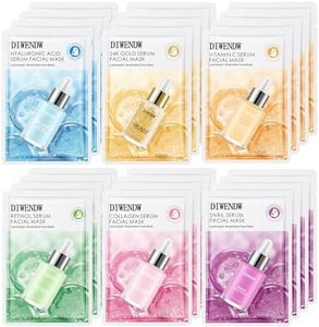 24PCS Face Sheet Masks,Moisturizing & Hydrating Facial Mask,Lightweight and Absorbable Face Mask Set for All Skin Types,Day and Night Can be Used
