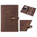 CONTACT'S FAMILY 7.9''Leather iPad Sleeve, Genuine Leather iPad Sleeve Carrying Case for 8" iPad Mini 6/7.9" Tablet Sleeve Case Cover 6" to 8" for Apple iPad Mini