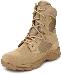 Mikaasa Response 8.0 Side Zip Military & Tactical Boots for Men 6 UK Beige