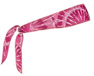 Halo Headband Halo I- Custom Fit- Tie Sweatband for Men and Women, No Slip With Moisture Wicking Dryline Fabric, Pink Tie Dye