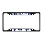 FANMATS 31825 Gonzaga Bulldogs Metal License Plate Frame Black Finish