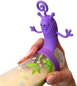 Feeding Friendzies Interactive Baby Bottle Accessory for Newborns, Universal Fit for All Baby Bottles, Infant Feeding & Developmental Sensory Aid (Purple)